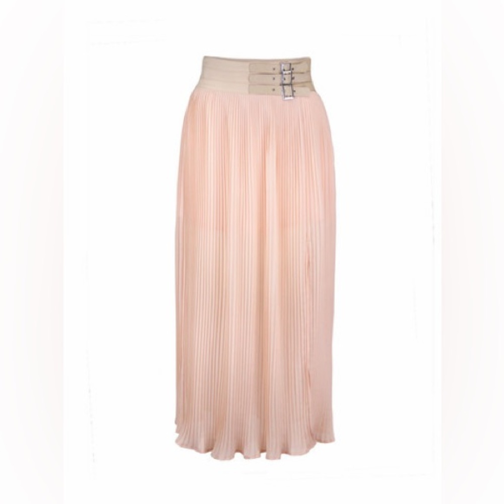 Blush Pink - Grace Belted Skirt